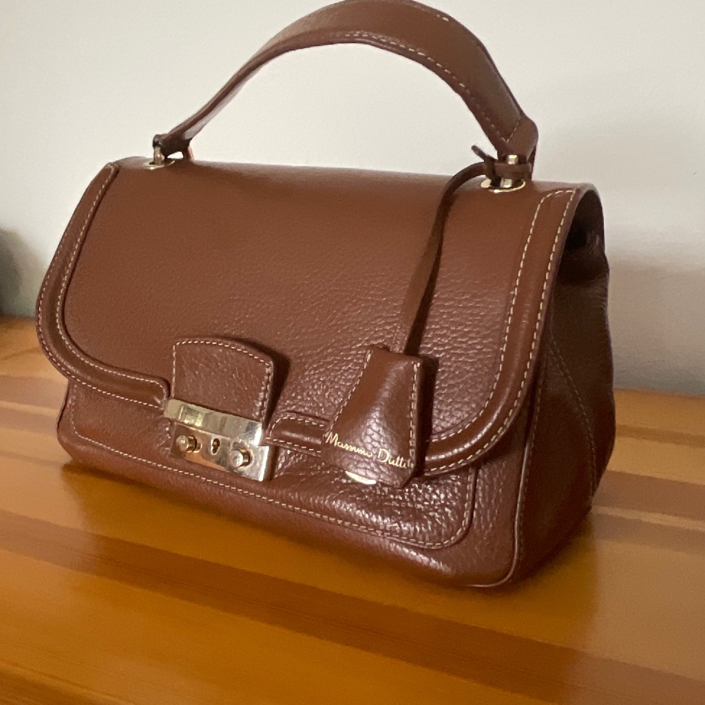 Massimo Dutti Brown Leather Handbag
